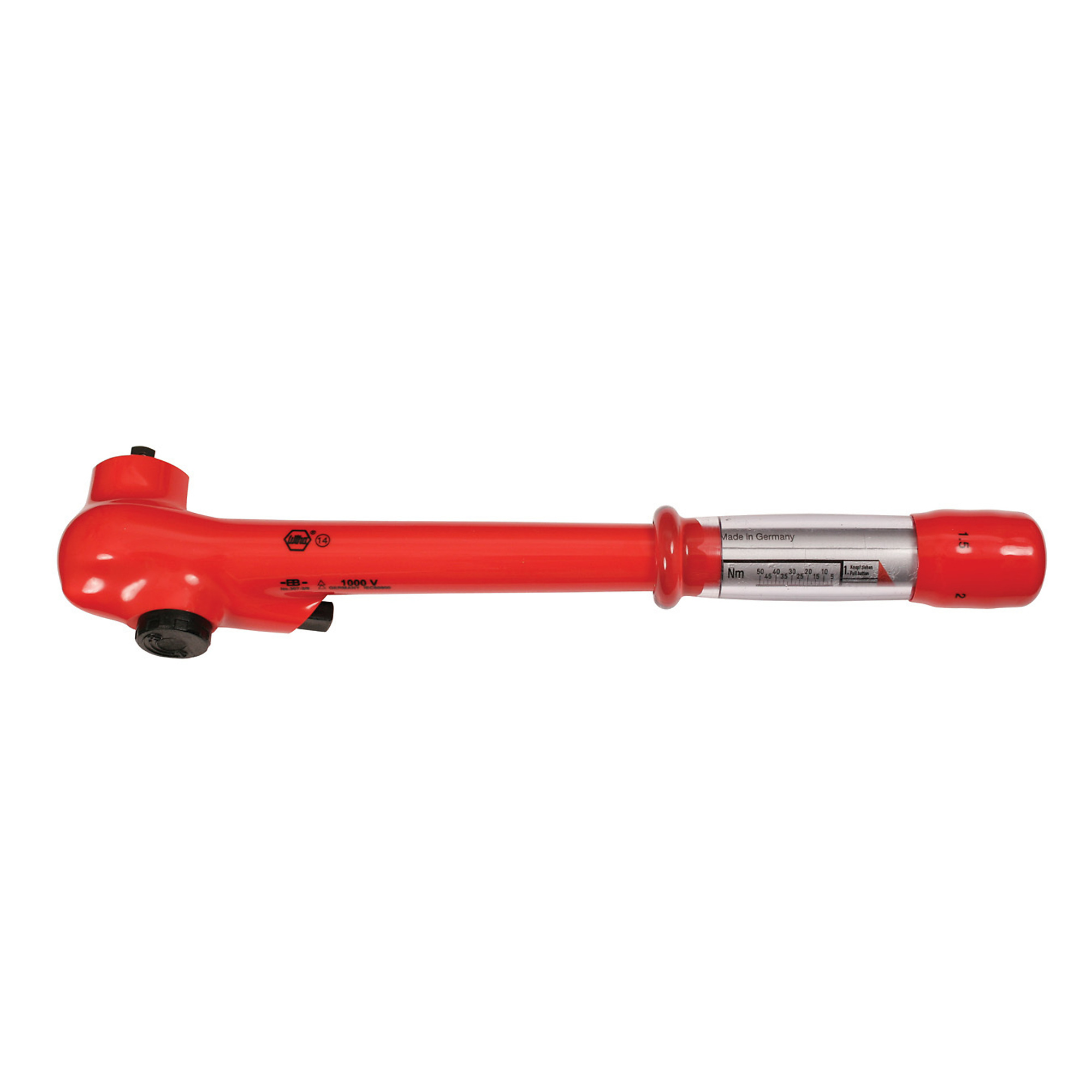 Wiha Tools Insulated Ratcheting Torque Wrench 3/8" Drive 5-50 Nm, Model #30138